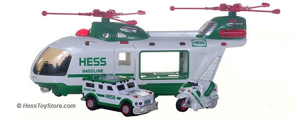 LOT OF 6 HESS 1995 TOY TRUCK AND HELICOPTER HELICOPTERS TESTED NOT WORKING 