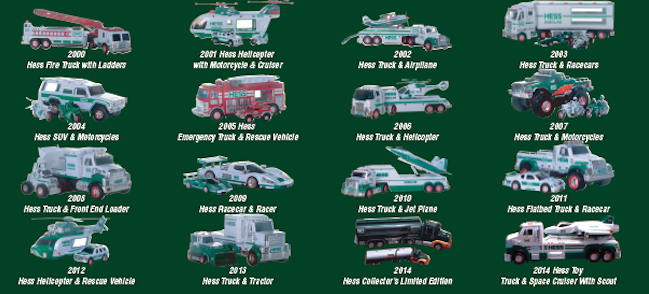 Hess Toy Truck 50th Anniversary Poster GOLD EDITION | Jackie's Toy Store