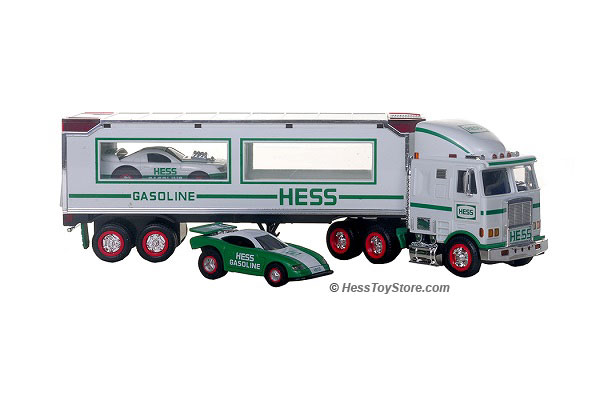 Vintage 1997 Hess Toy Truck And Racers New In Box Mint Condition