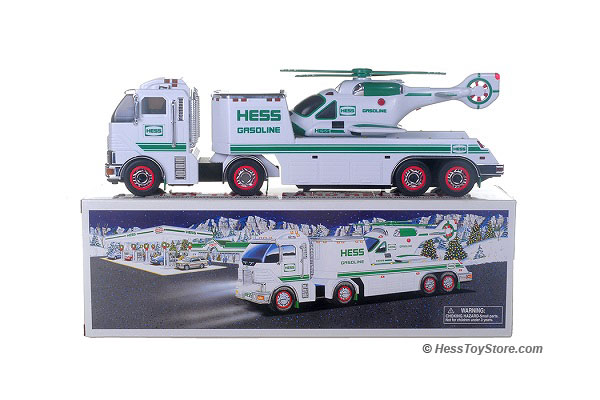 hess toy truck and helicopter 2006