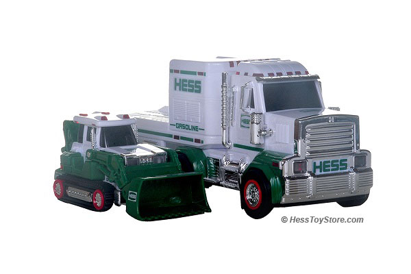 Missing Tracks 2013 Hess Toy Truck & Tractor NEW Condition! Flashing Light 