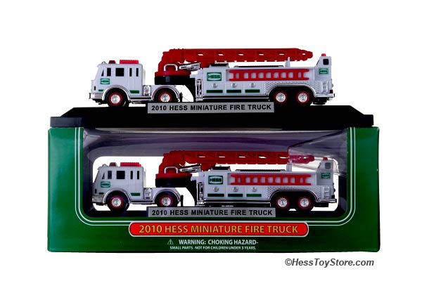 2010 Mini Miniature Hess Fire Truck Brand NEW CASE FRESH
