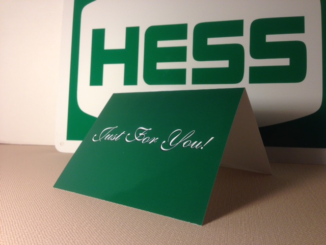 Hess Trucks Special Occasion Card Just For You