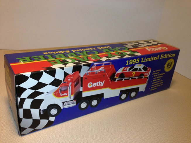 NEW TOY RACE CAR CARRIER Details about   Getty 1995 LIMITED EDITION 