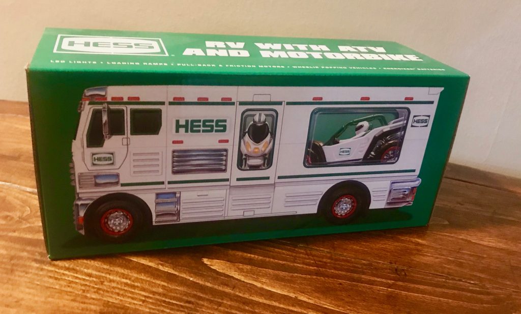 Hess Toy Truck 50th Anniversary Poster GOLD EDITION Jackie's Toy Store